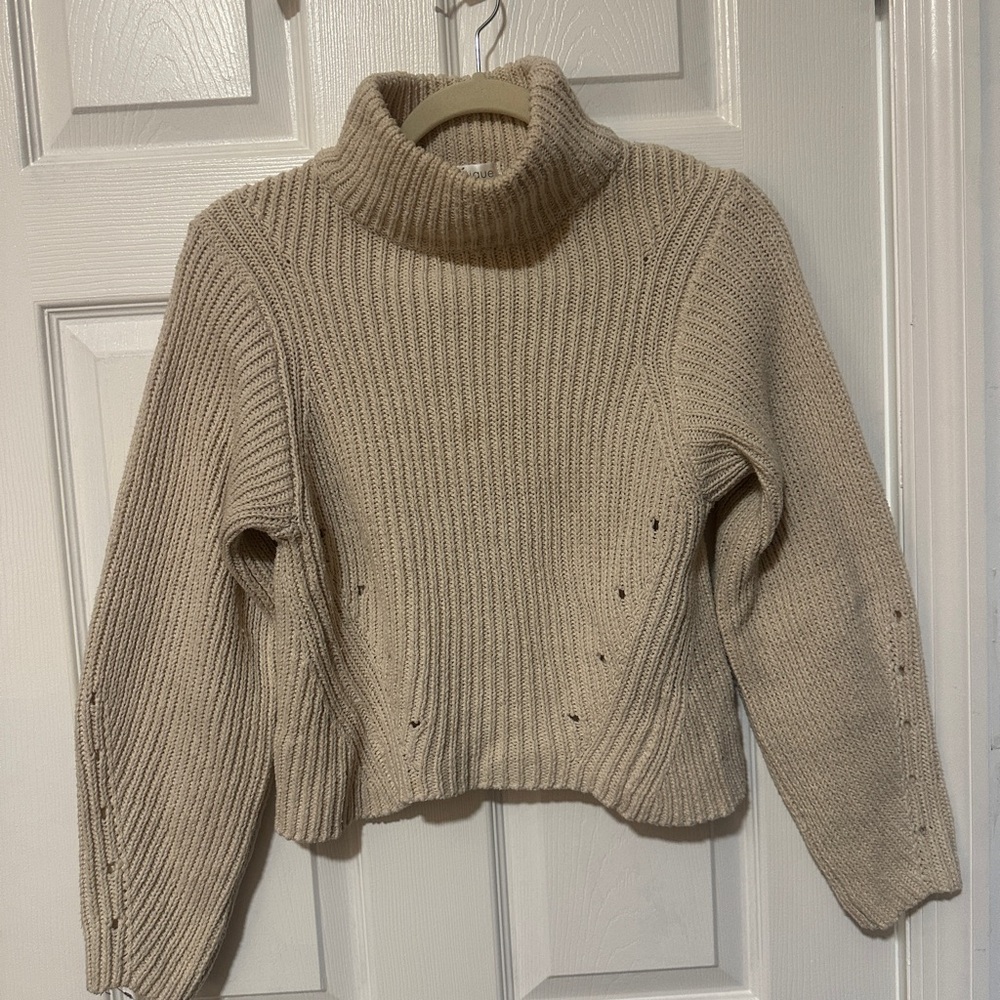 Vestique Beige Turtleneck Sweater